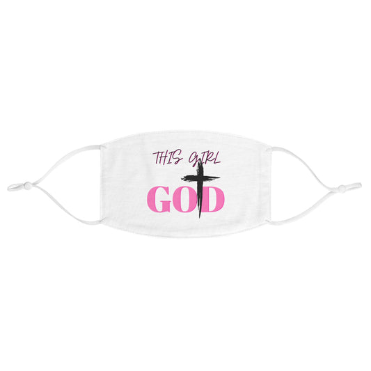 Christian Fabric Face Mask - This Girl God Design