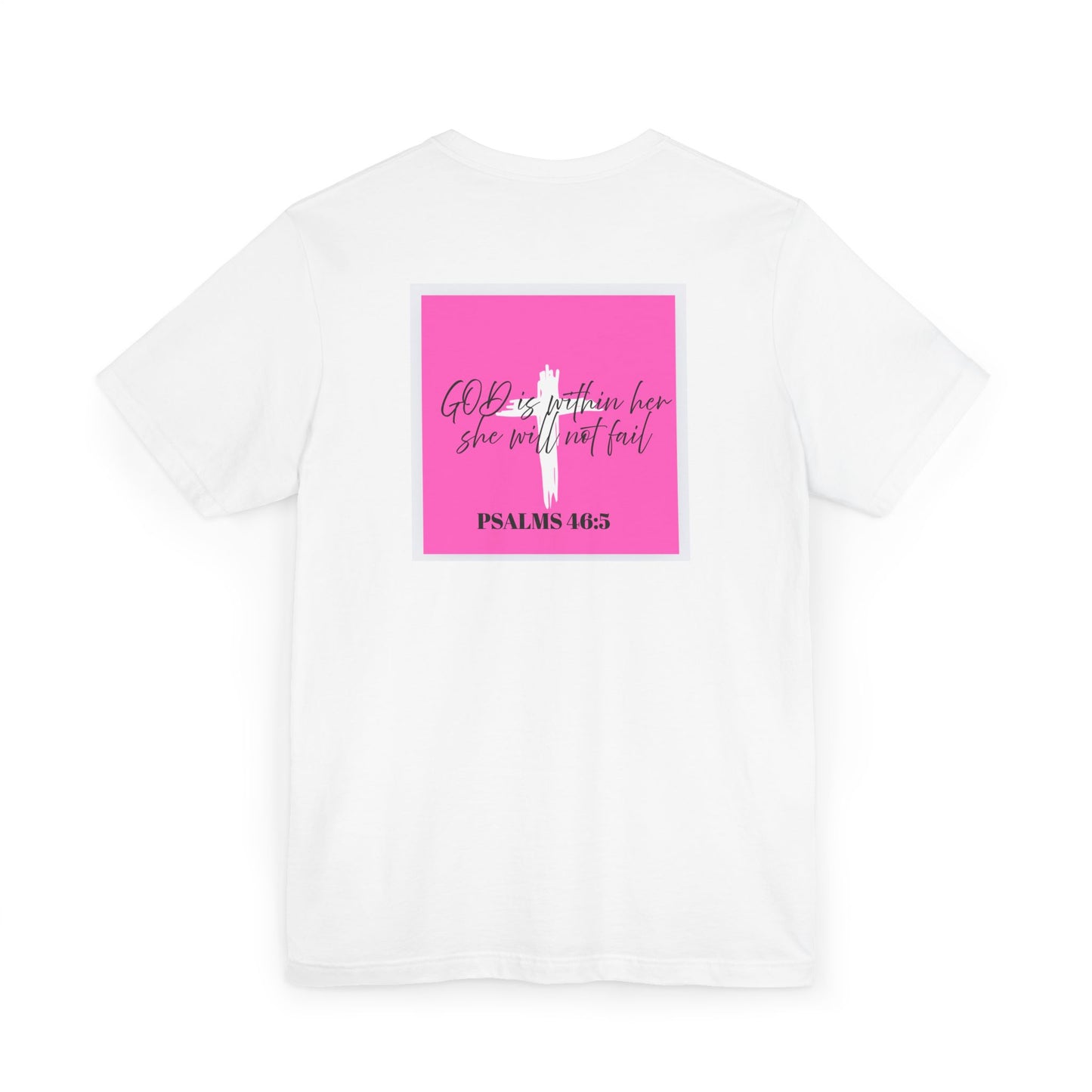 Faith-Inspired Unisex Jersey T-Shirt featuring 'Crucified for Me'