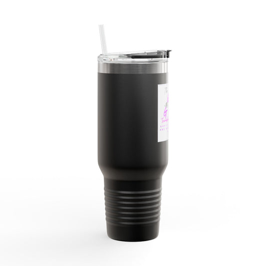40oz Insulated Travel Mug — 'This Is My God' Faith Cross Design