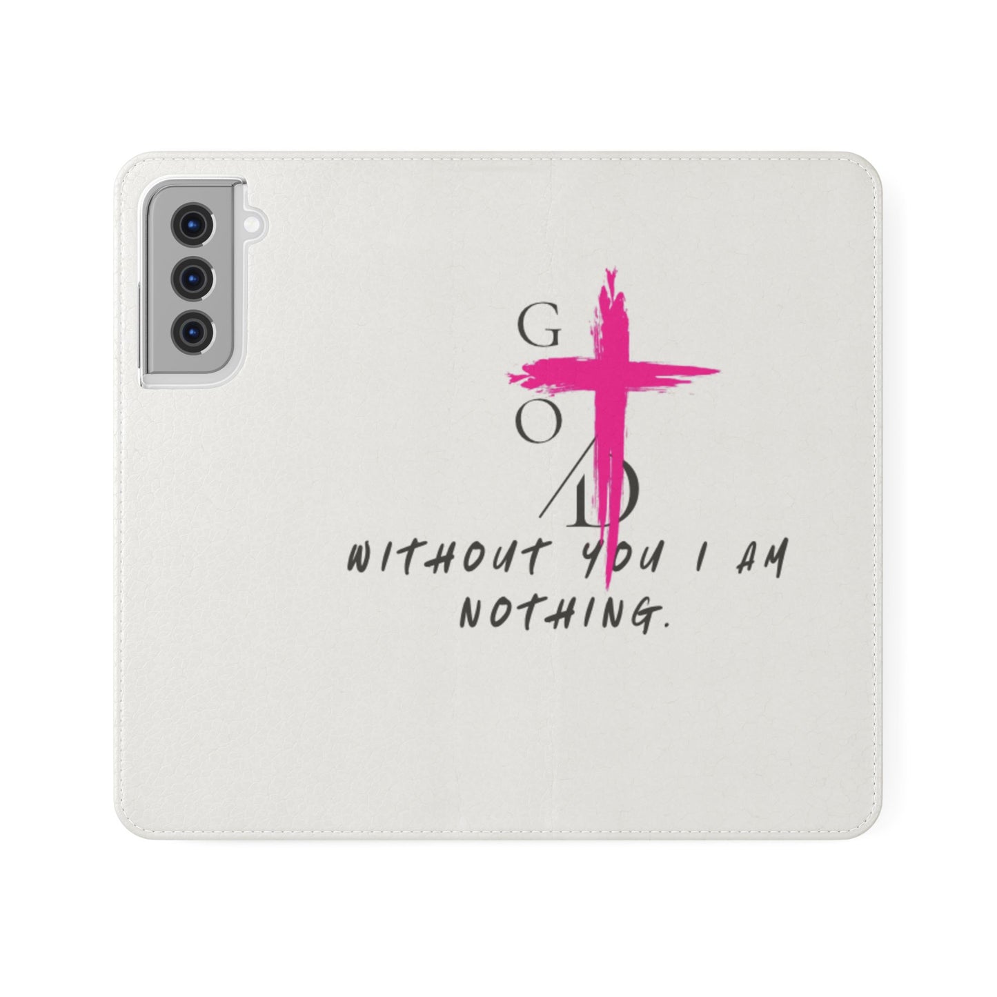 Faith-Inspired Flip Case with Christian Quote