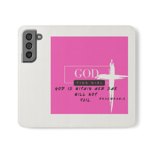 Faith-Inspired Flip Case - "God is Within Her" Psalm 46:5