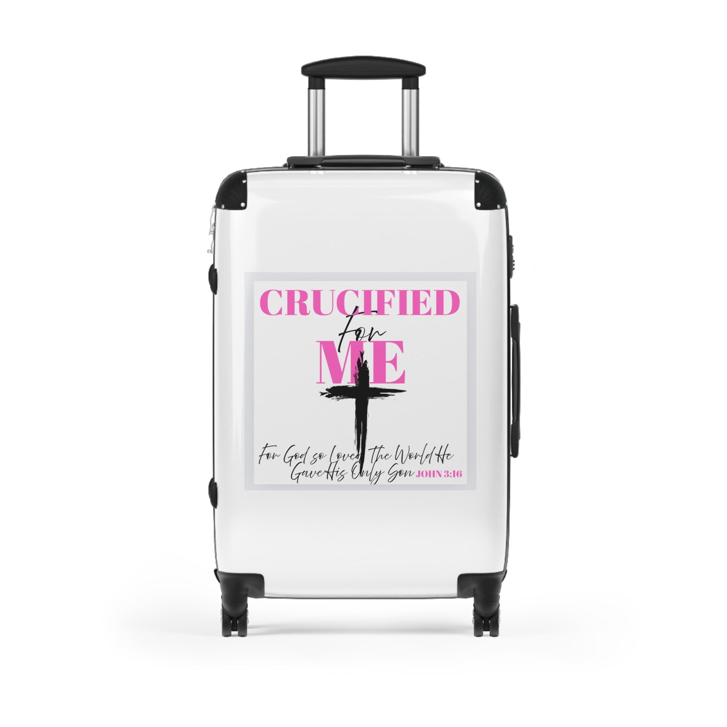 Stylish Travel Suitcase with Inspirational Quote