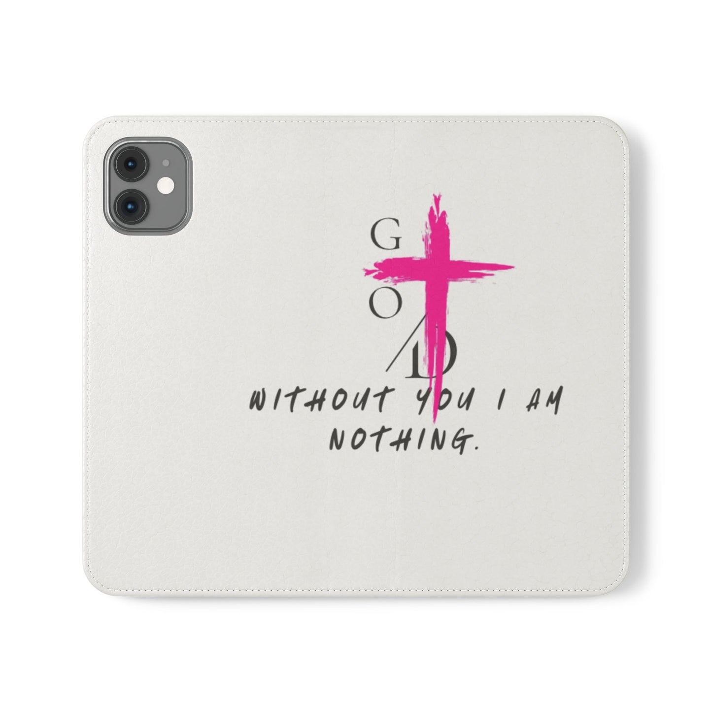Faith-Inspired Flip Case with Christian Quote