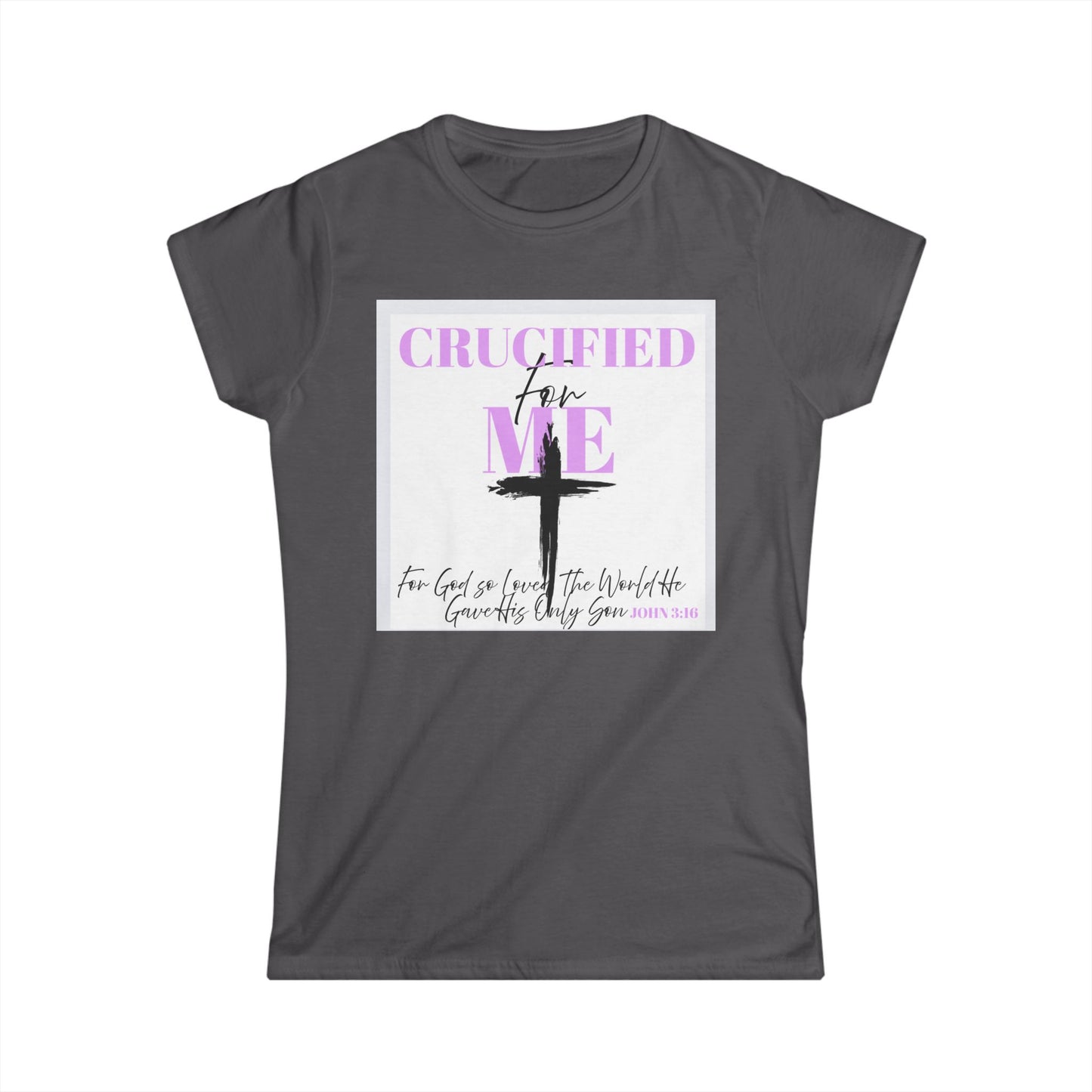Crucified for Me Christian Tee — Inspirational Jesus Cross Women's Shirt