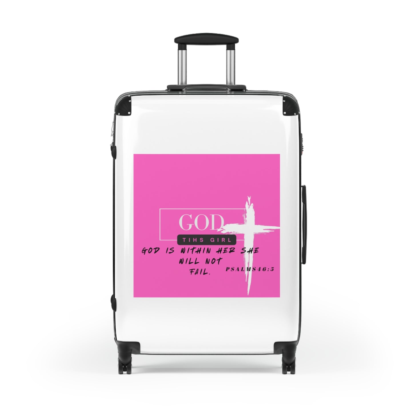 Inspirational Carry-On Suitcase - 'God is Within Her' Design