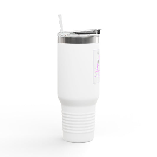 40oz Insulated Travel Mug — 'This Is My God' Faith Cross Design