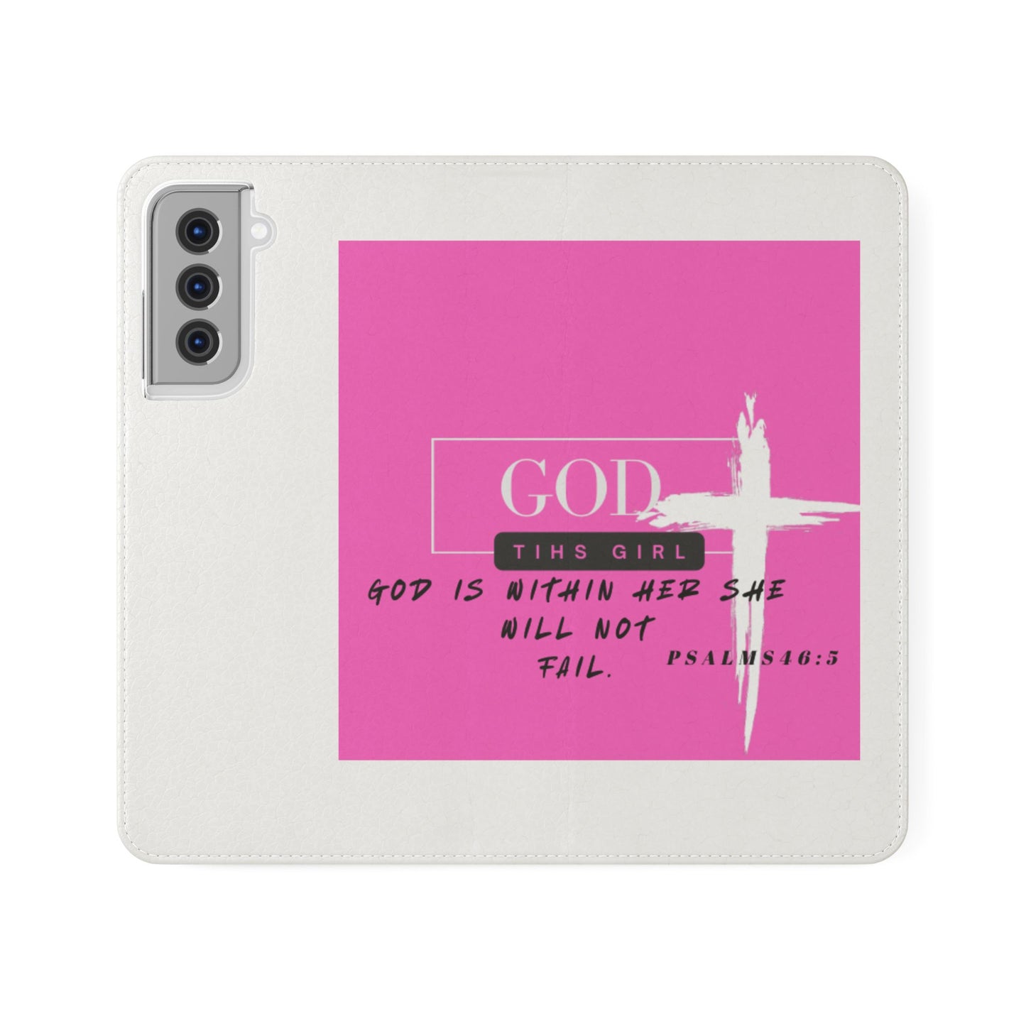 Faith-Inspired Flip Case - "God is Within Her" Psalm 46:5