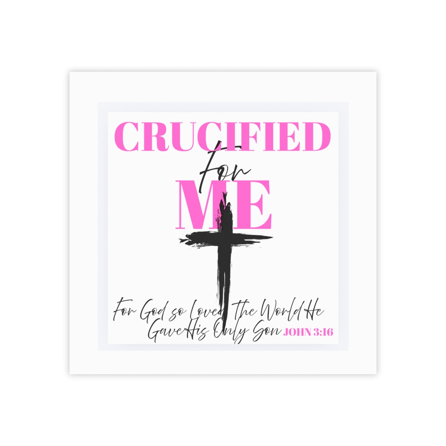 Religious Inspirational Note Pads - "Crucified for Me" Design