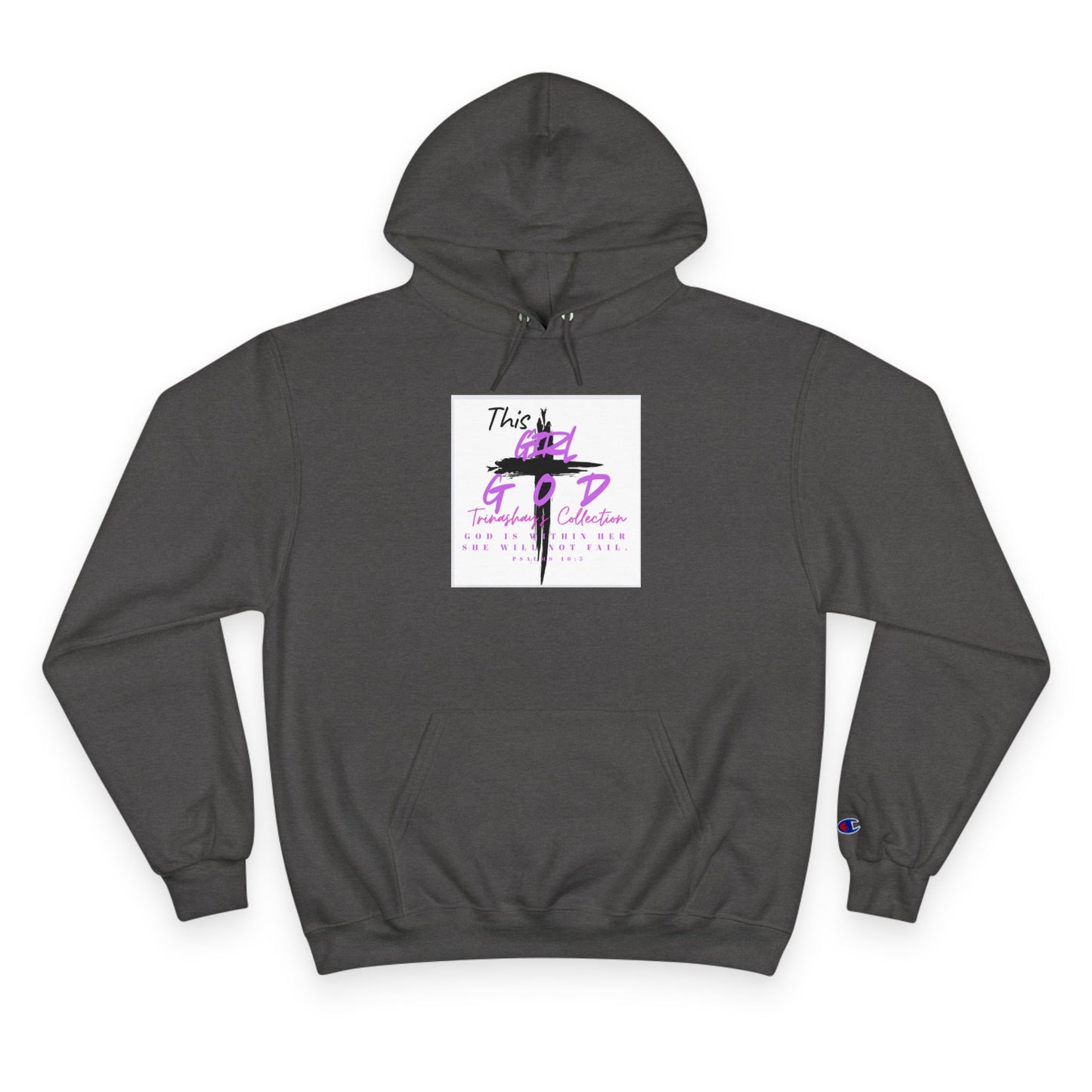 Champion Hoodie — "This Is God" Cross Graphic Pullover
