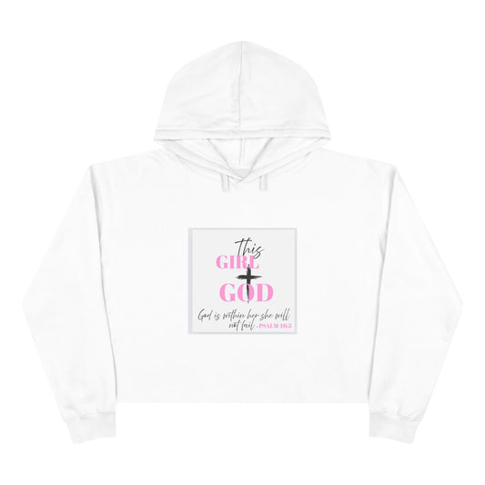 Faith-Inspired Crop Hoodie, Inspirational Gift, Christian Apparel, Cute Hoodie, Stylish Faith Wear