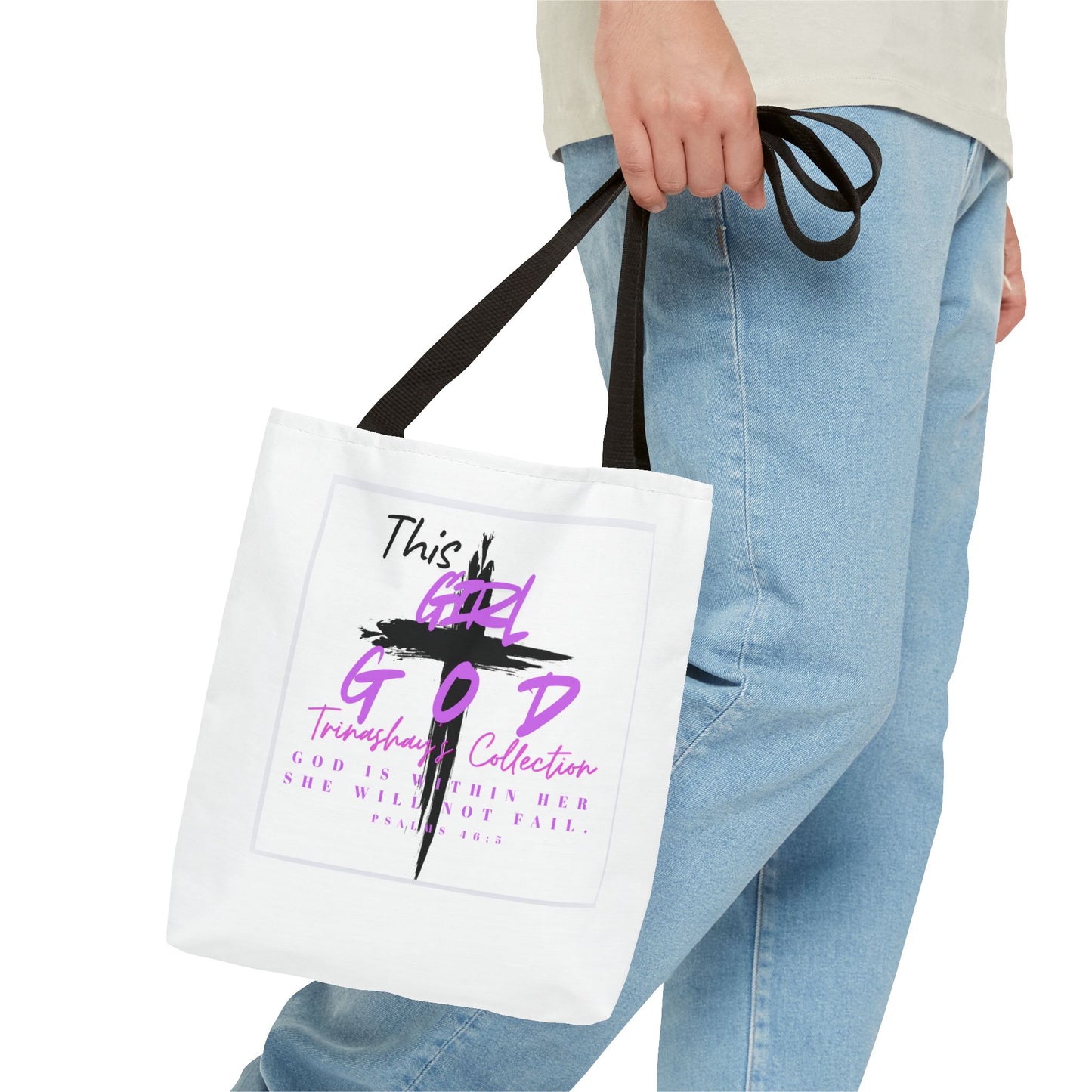 This Girl G.O.D. Inspirational Tote Bag — Christian Faith Graphic Tote