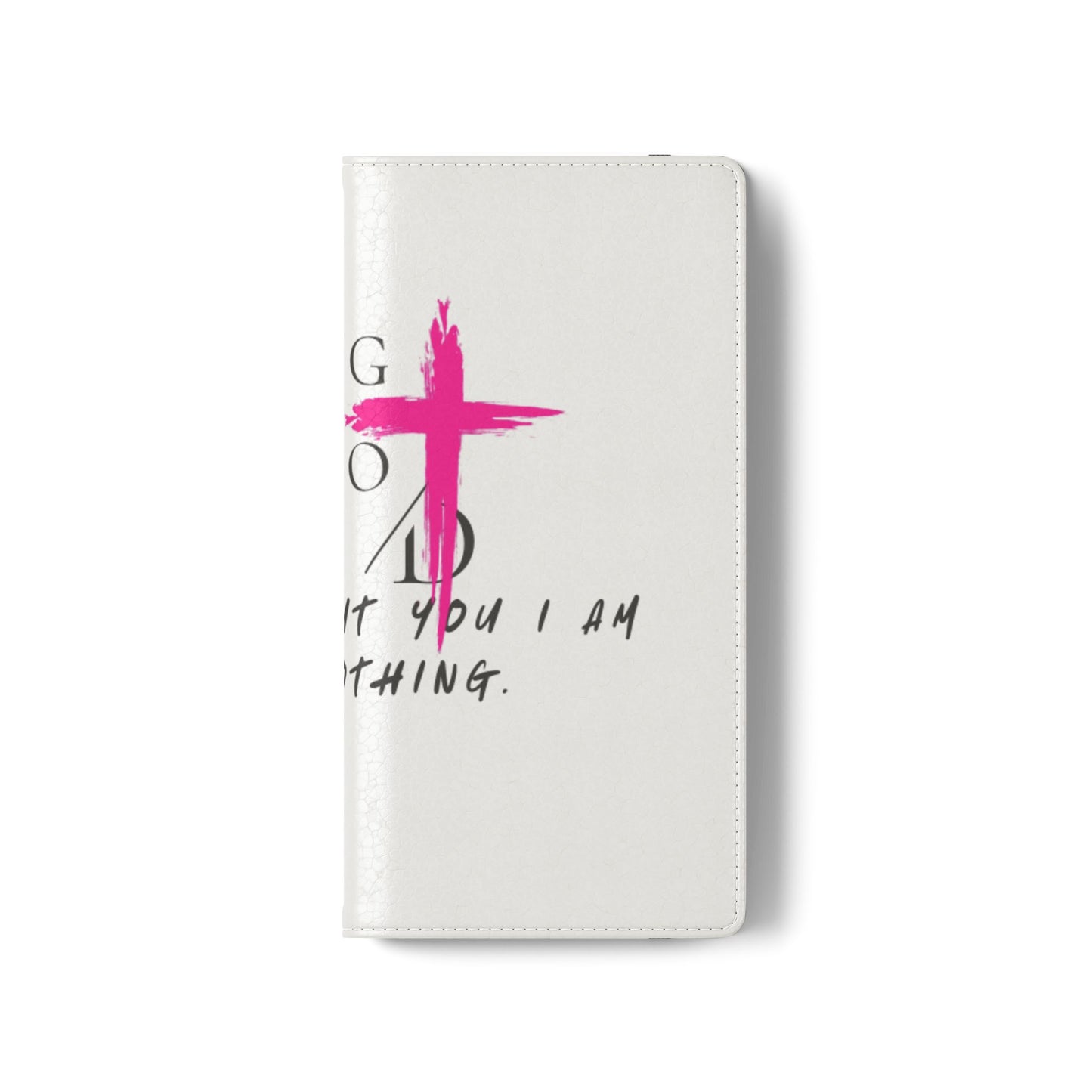 Faith-Inspired Flip Case with Christian Quote