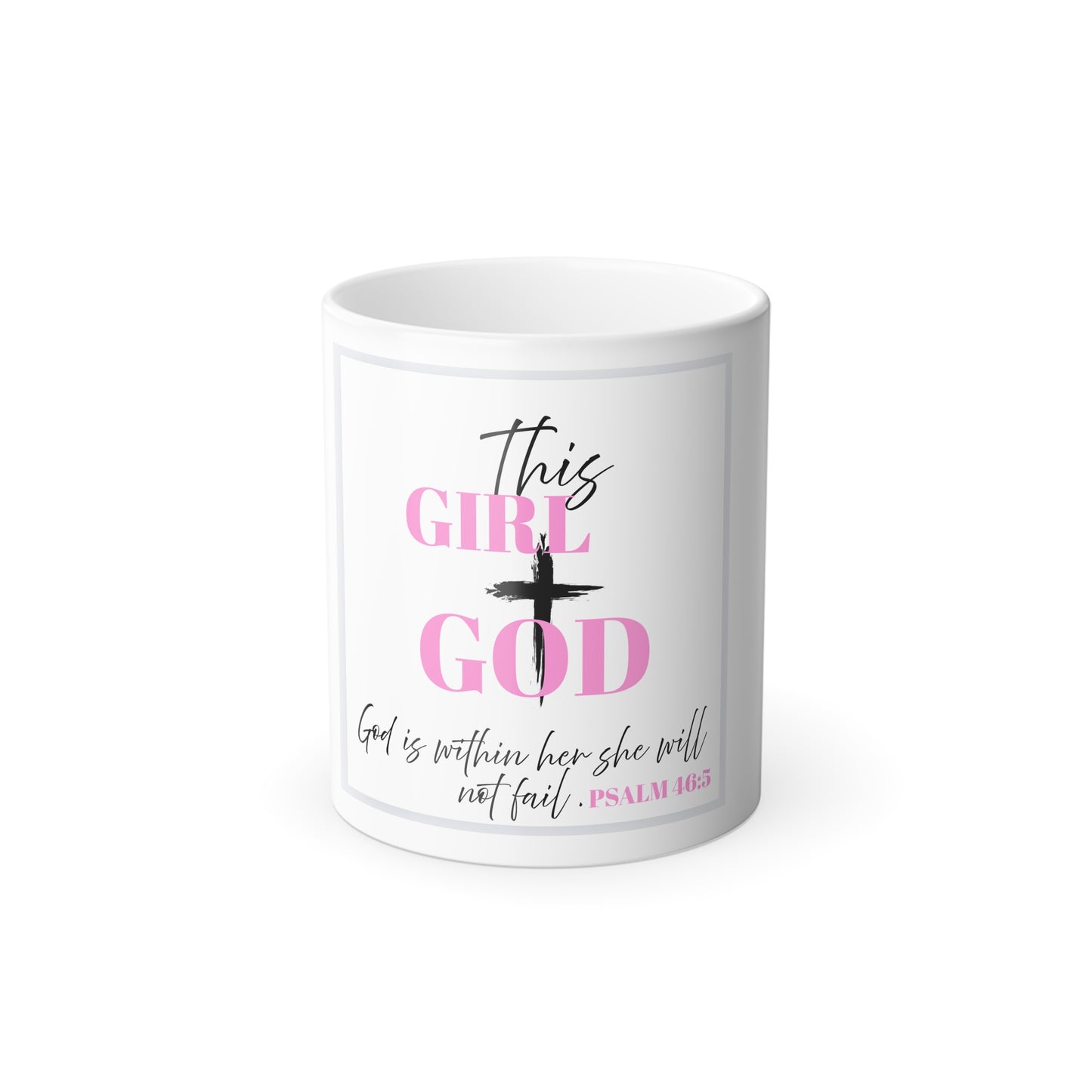 Color Changing Inspirational Coffee Mug, Christian Gift, Motivational Tea Cup, Birthday Present, Home Decor