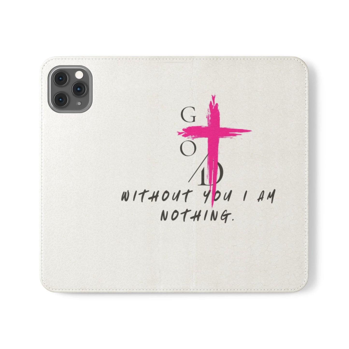 Faith-Inspired Flip Case with Christian Quote