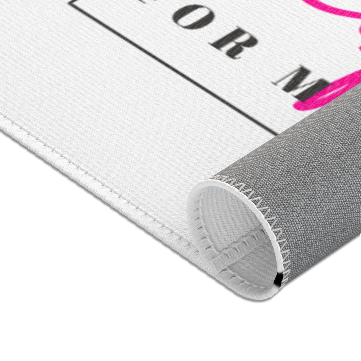 Inspirational Area Rug - "Crucified For Me" Design for Faithful Homes