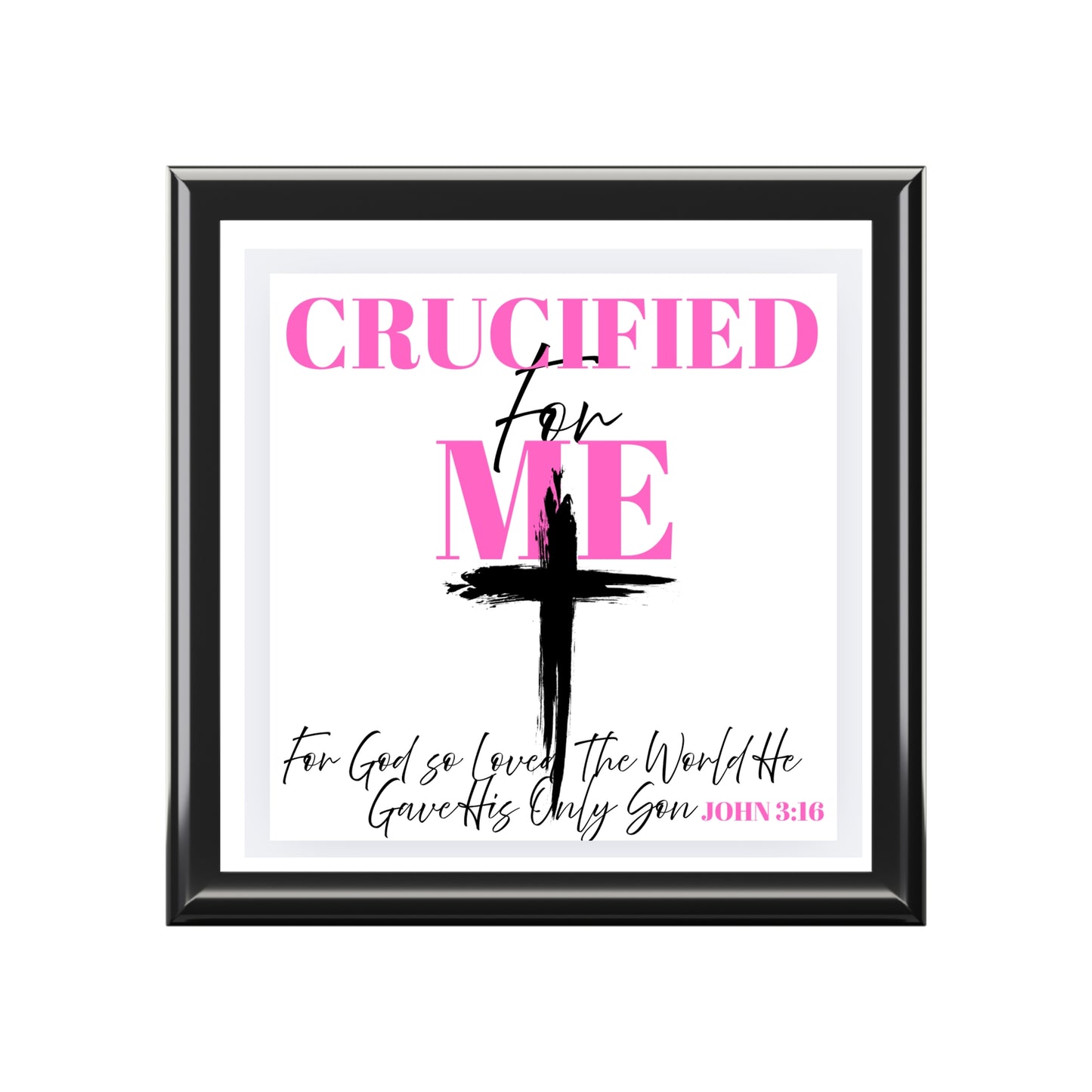 Faith-Inspired Jewelry Box with Inspirational Design