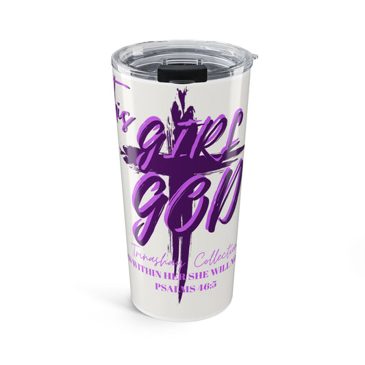 Copy of Copy of 20oz Insulated Tumbler — "This Girl Got to Fly" Inspirational Cross Design